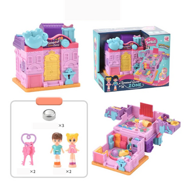 MiniWonder | Diversión mágica - Mini casa de muñecas sorpresa con café, habitación y estudio para niñas